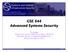 CSE 544 Advanced Systems Security