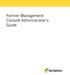 Partner Management Console Administrator's Guide