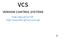 VCS VERSION CONTROL SYSTEMS