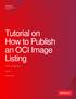 Tutorial on How to Publish an OCI Image Listing