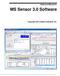 MS Sensor 3.0 Software