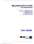 MultiModem ZPX. User Guide. V.92 Internal Modem. MT9234ZPX-UPCI-NV MT9234ZPX-PCIe MT9234ZPX-PCIe-NV