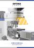 OPTIKA. B-800 & B-1000 Series. Research Upright Microscopes