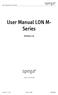 User Manual LON MSeries. Moers, 22/01/2013. Version