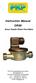 Instruction Manual DR58 Brass Paddle Wheel Flow Meter
