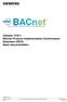 Climatix VVS11 BACnet Protocol Implementation Conformance Statement (PICS) Basic documentation