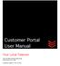 Customer Portal User Manual