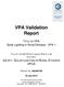 VPA Validation Report