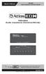 Owner s Manual. TSD-ZDC Audio Impedance Combiner/Divider. TSD-ZDC Audio Impedance Combiner/Divider. AtlasIED.com