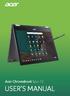Acer Chromebook Spin 13 USER S MANUAL