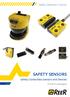 Safety. Detection. Control. SAFETY SENSORS. Safety Contactless Sensors and Devices. Product catalogue. Issue 1
