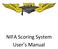 NIFA Scoring System User s Manual