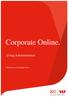 Corporate Online. Using Administration