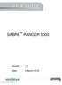 SABRE RANGER 5000 Version : 1.0 Date : 5 March 2018