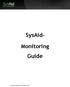SysAidTM. Monitoring Guide