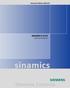 Manual Edition 08/2007. SINAMICS S120 Cabinet Modules. sinamics. Siemens Controls