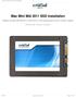 Mac Mini Mid 2011 SSD Installation