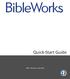 BibleWorks. Quick-Start Guide. [affix activation code here]