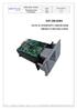 IDT-288-K001 SPECIFICATION MANUAL INSERTION CARD READER PRODUCT SPECIFICATION. Date 2013/06/22 Manual Insertion. Ver. 1.0 Card Reader Page 1/11