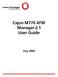 Cajun M770 ATM Manager 2.1 User Guide