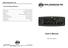 User's Manual DMX OPERATOR 192. Technical Specifications.