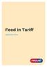 Feed in Tariff. Application Form