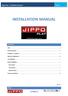 Jippo Play - Installation Manual Page 1 INSTALLATION MANUAL. Intro Camera Operation Installation - Wrangler JK... 2
