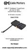 USB-C Multiport Travel Dock with Dual 4K HDMI and 60W Power Delivery. Model