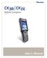 CK3R CK3X. User s Manual. Mobile Computer CK3X-NI