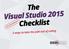 The Visual Studio 2015 Checklist