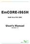 EmCORE-i965H. User s Manual. Half Size PCI SBC. Version