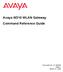 Avaya W310 WLAN Gateway Command Reference Guide