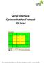 Serial Interface Communication Protocol [EN Series]