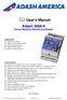  User s Manual. Adash 3900-II Online Vibration Monitoring System. Applications: Characteristics: