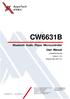 CW6631B Bluetooth Audio Player Microcontroller User Manual