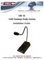 VM-10 USB Desktop Audio Device Installation Guide