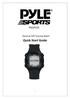 PSGP310. Personal GPS Training Watch. Quick Start Guide