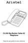 Aristel CL100 Big Button Caller ID Telephone