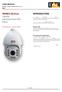 INTRODUCTION. SERIES SD-Dxxx USER MANUAL. Cameras High Speed Dome AHD / analog D27HD-SD / SD-D27FD. SPEED DOME CAMERA SD-Dxxxxx.