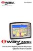 Turn-by-Turn Mapping GPS and MP3 Player Quick Start Guide