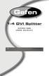 1:4 DVI Splitter EXT-DVI-144N