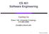 CS 451 Software Engineering