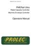 , Issue1.0, March PMERail Ultra. Rated Capacity Controller Machine Envelope Controller. Operators Manual