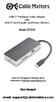 USB-C Multiport Video Adapter with UHS-II Card Reader and Power Delivery. Model