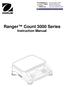 Ranger Count 3000 Series Instruction Manual