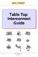 Table Top Interconnect Guide