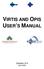 VIRTIS AND OPIS USER S MANUAL