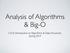 Analysis of Algorithms & Big-O. CS16: Introduction to Algorithms & Data Structures Spring 2019
