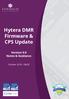 Hytera DMR Firmware & CPS Update Version 9.0 Notes & Guidance