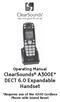 ClearSounds A300E* DECT 6.0 Expandable Handset